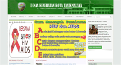 Desktop Screenshot of dinkes.tasikmalayakota.go.id
