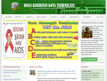 Tablet Screenshot of dinkes.tasikmalayakota.go.id